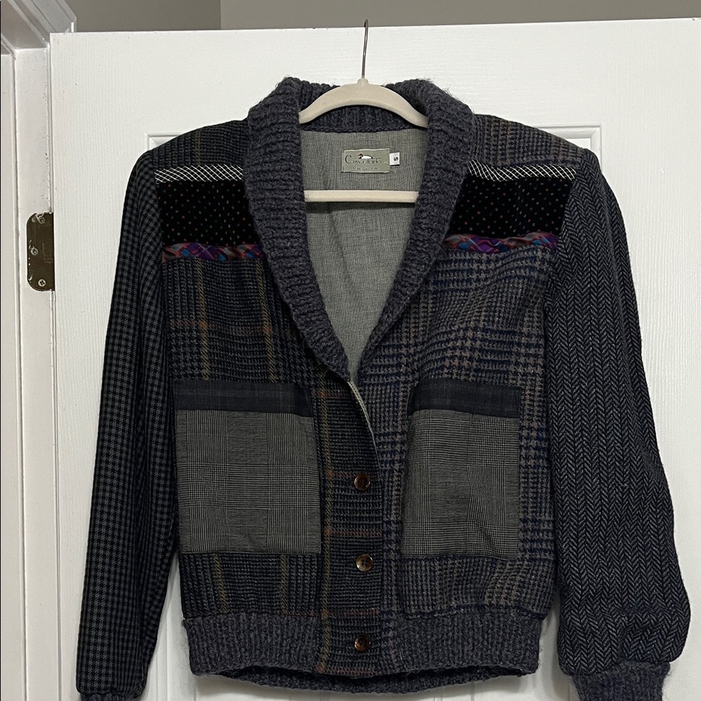 Vintage Women's Canvasback Multi-Color Patchwork Bomber jacket